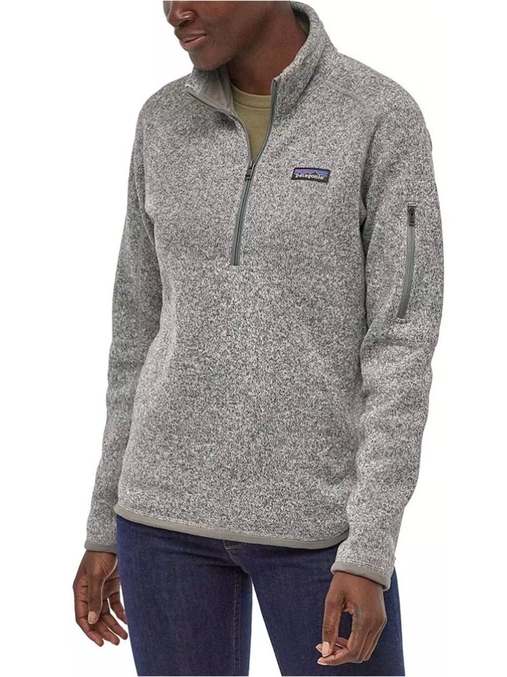Patagonia Better Sweater Gray Heather Fall Outdoor Quarter-Zip Fleece Pullover